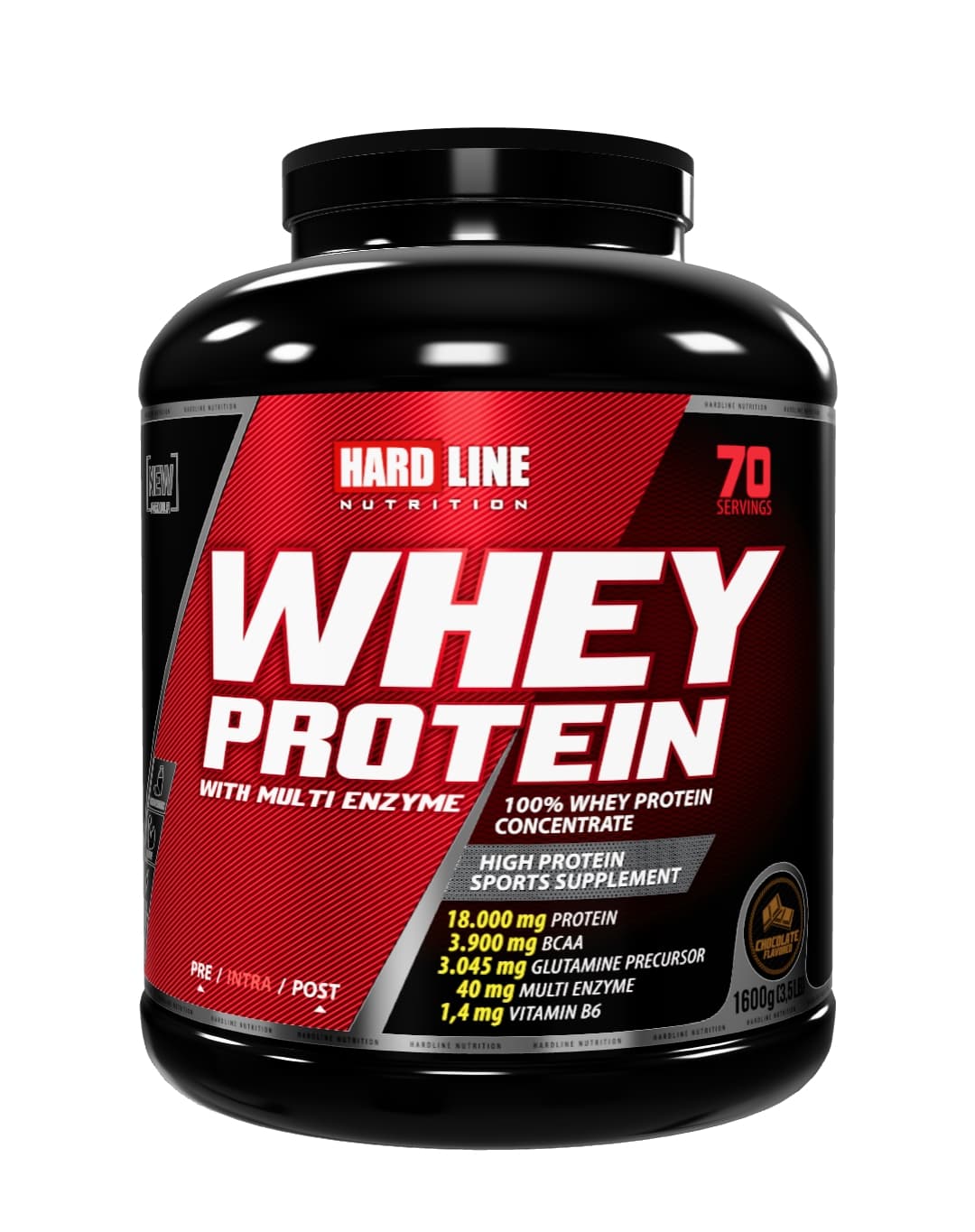 HARDLINE % 100 Whey Protein Çikolata 1600 Gr