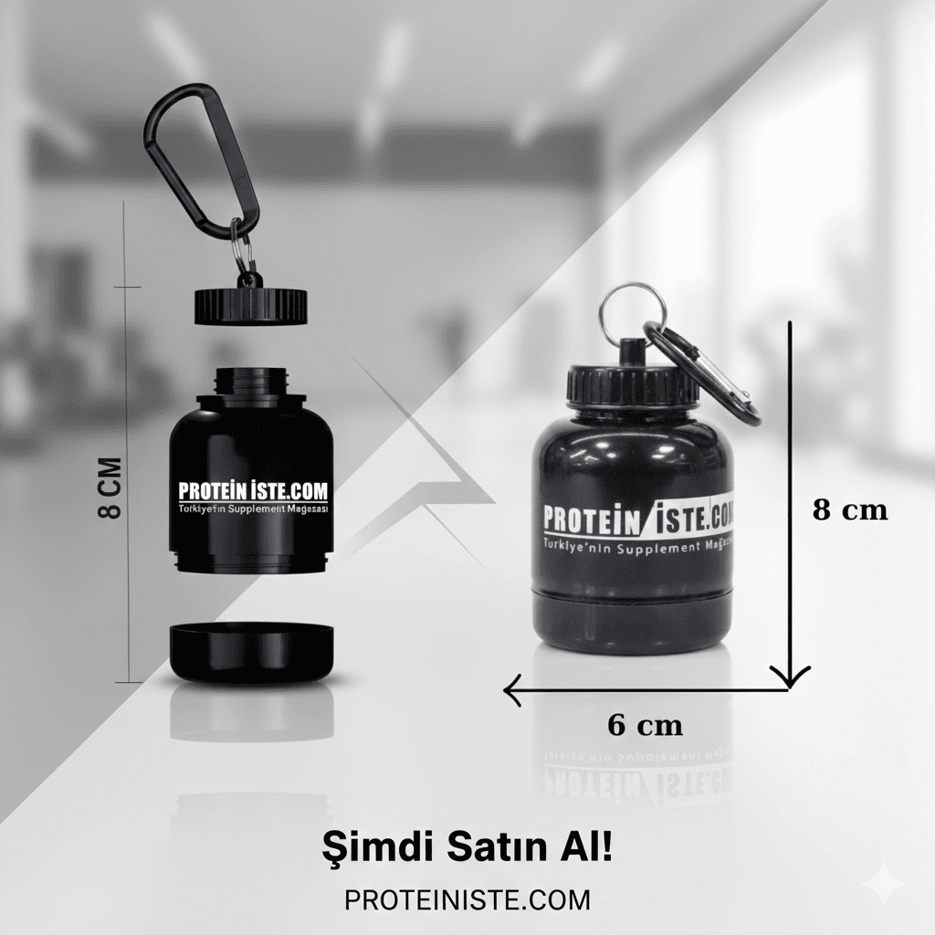 Protein Toz Saklama Hunisi Fitness Saklama Kabı Huni Saklama Kutusu