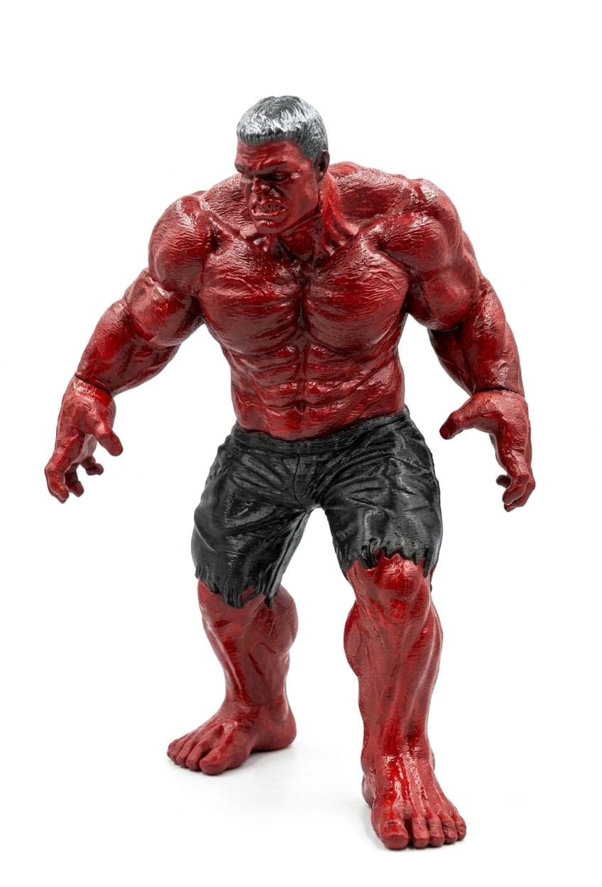 Hulk 3d Baskı Kırmızı 20 cm