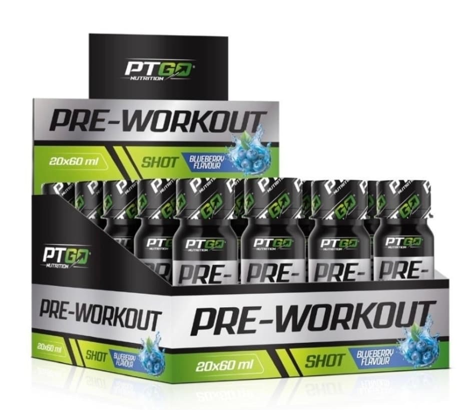PT GO NUTRITION Pre-Workout 20x60 ml Shot Yaban Mersini