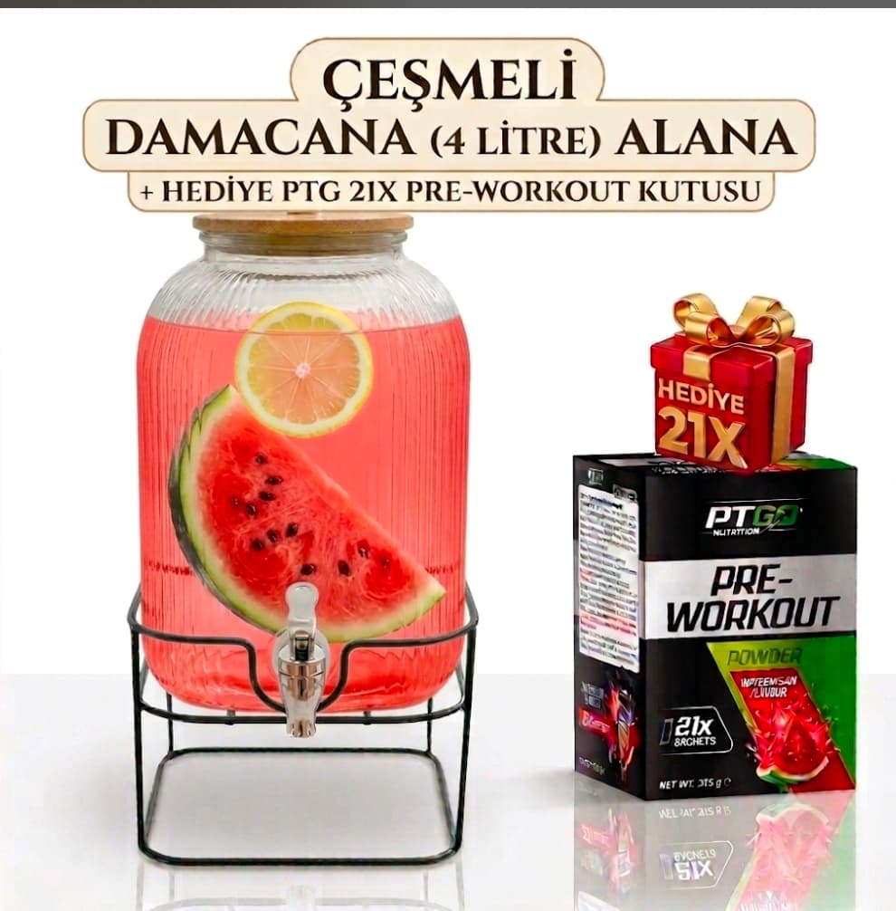ÇEŞMELİ 8lt DAMACANA ALANA. PREWORK HEDIYE
