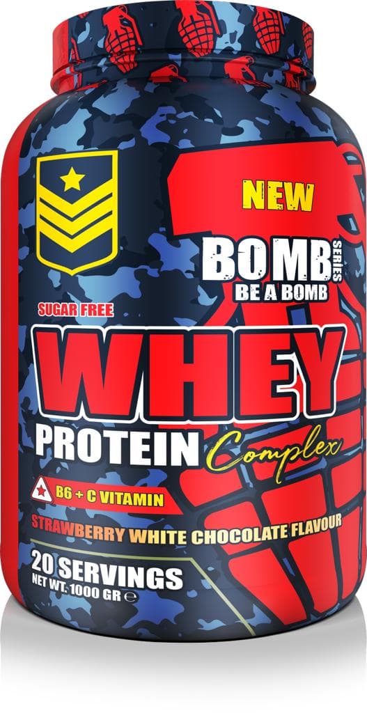 BOMB SERIES WHEY PROTEİN ÇİLEK&BEYAZ ÇİKOLATA 1000 GR — görsel 2