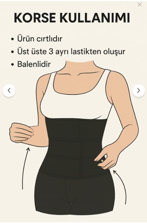 Sıkılaştırıcı Korse Karın Toparlayıcı Kum Saati Görünümlü Bel Korsesi Balenli Korse Bel Destekleyici — görsel 2