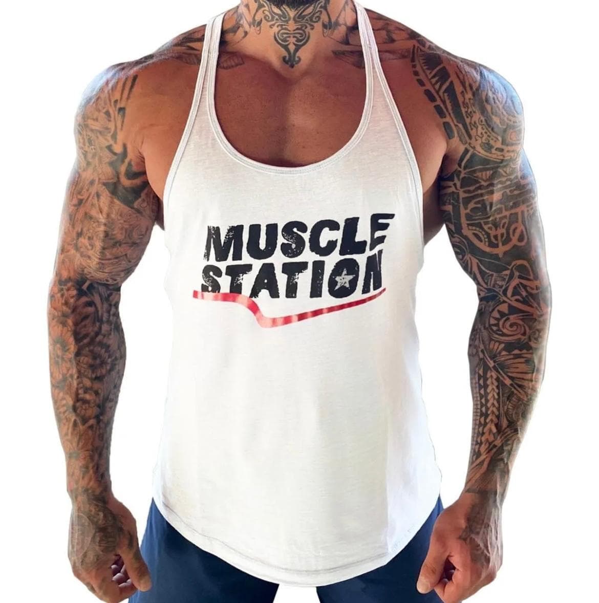 Muscle Station Beyaz Atlet — görsel 2