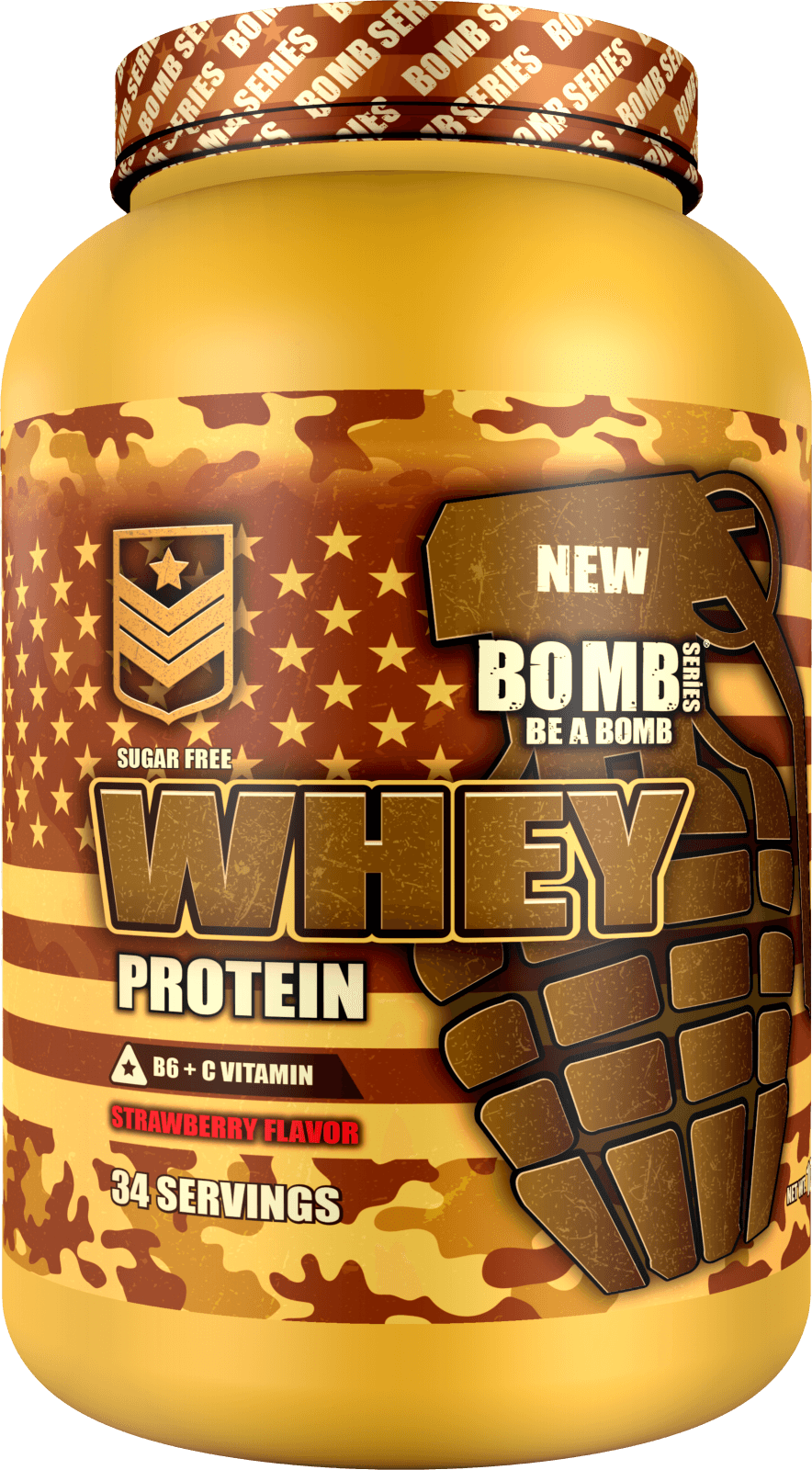 Premium BOMB SERIES WHEY PROTEİN Çilek aroma 34 servis — görsel 2
